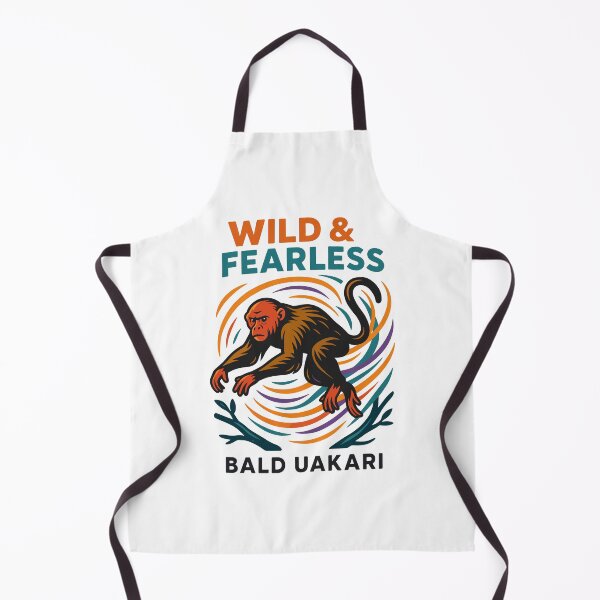 Item preview, Bald Uakari – Wild & Fearless Monkey Desgin designed and sold by WildlifeInc.