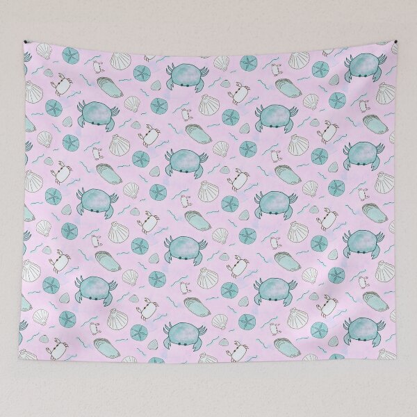 Item preview, Seashore Pattern in Pink designed and sold by designsbyklm.