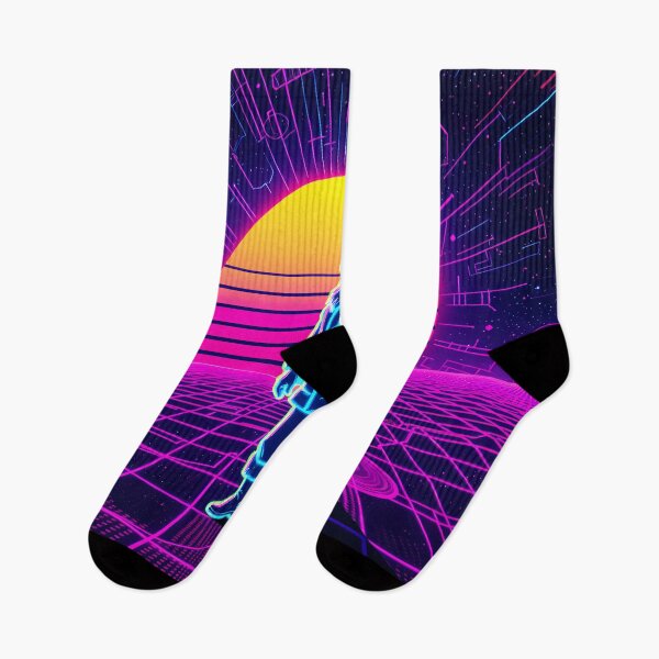 Item preview, Neon Synthwave Santa designed and sold by FratddArtworks.