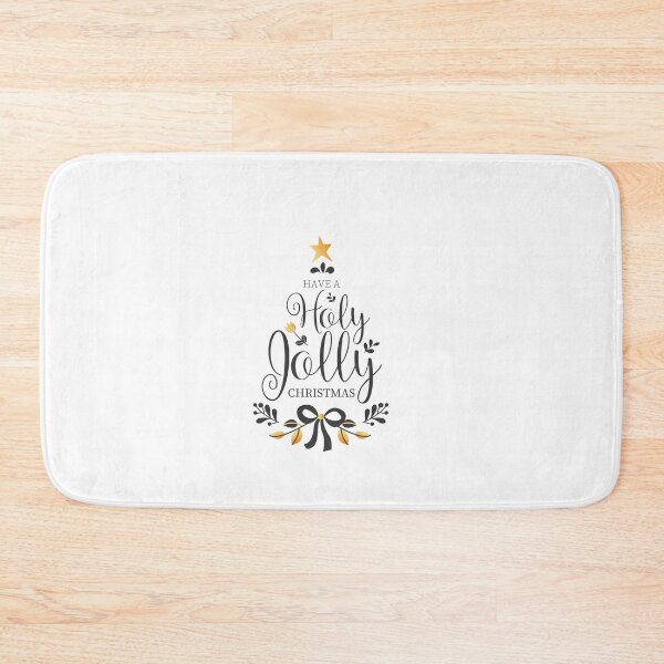 Item preview, Have a Holly Holly Christmas – Cute Festive Holiday Typography Art designed and sold by Fouziaart08.