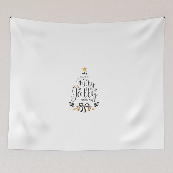 Item preview, Have a Holly Holly Christmas – Cute Festive Holiday Typography Art designed and sold by Fouziaart08.