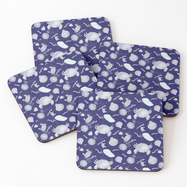 Item preview, Seashore Pattern in Navy designed and sold by designsbyklm.