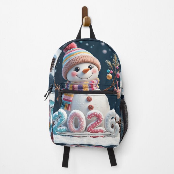 Item preview, Cheerful Snowman Winter Scene with Colorful 2026 Numbers – Festive Starry Night Illustration designed and sold by PixelVibe782.
