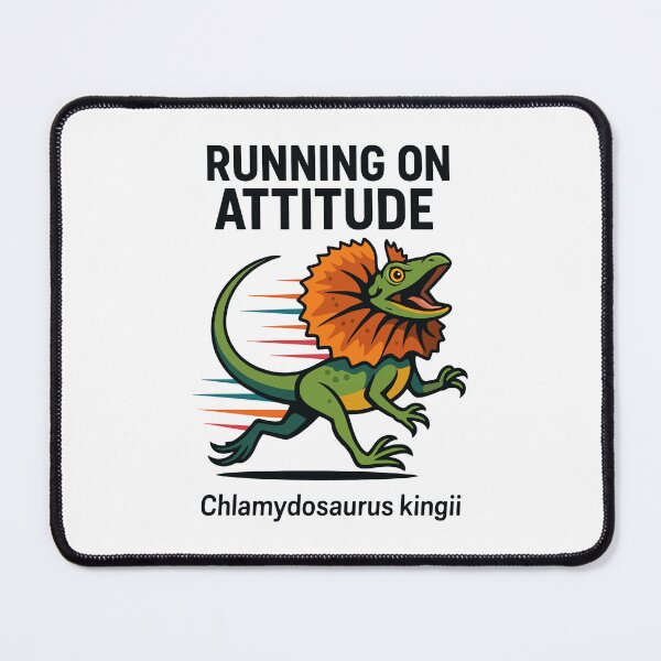 Item preview, Running on Attitude – Frilled Lizard Speed Art designed and sold by WildlifeInc.