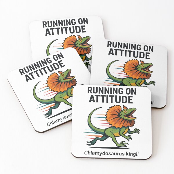 Item preview, Running on Attitude – Frilled Lizard Speed Art designed and sold by WildlifeInc.
