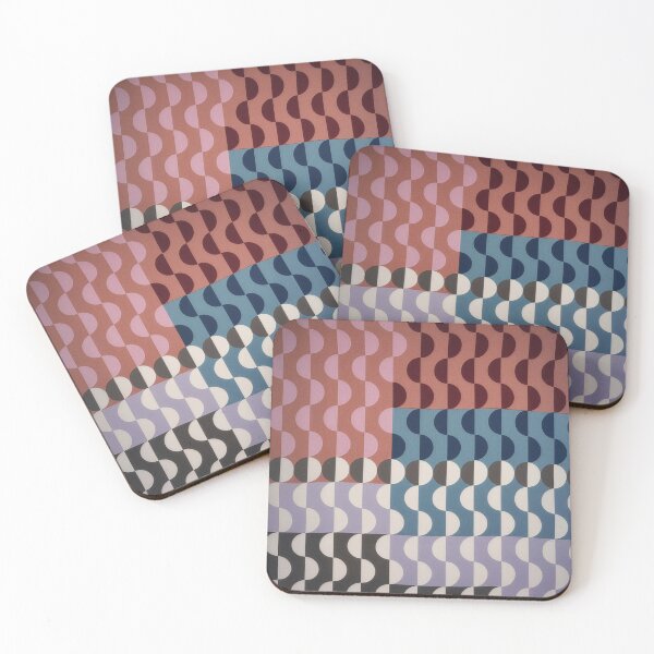 Item preview, Midcentury Semi-Circle Geometric Pattern - Deep Rich Color designed and sold by INNERHARMONY2.
