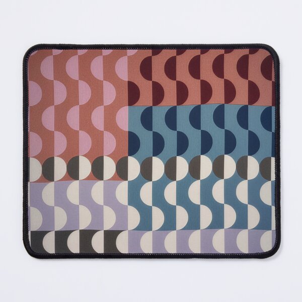 Item preview, Midcentury Semi-Circle Geometric Pattern - Deep Rich Color designed and sold by INNERHARMONY2.