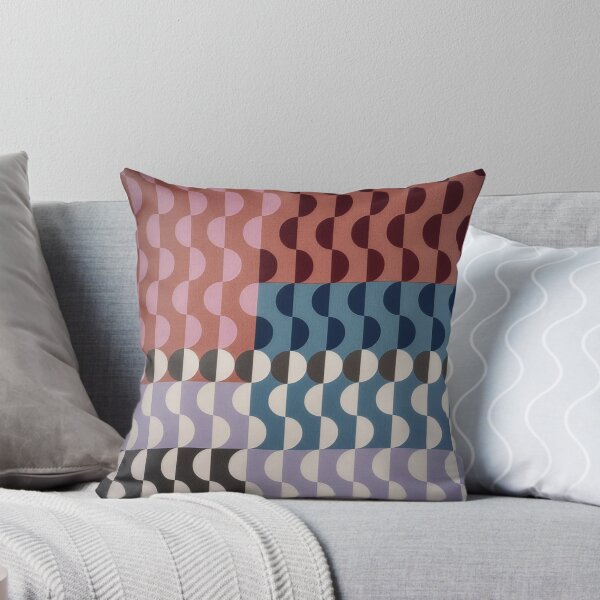 Item preview, Midcentury Semi-Circle Geometric Pattern - Deep Rich Color designed and sold by INNERHARMONY2.