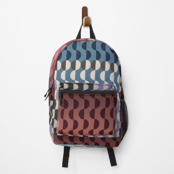 Item preview, Midcentury Semi-Circle Geometric Pattern - Deep Rich Color designed and sold by INNERHARMONY2.
