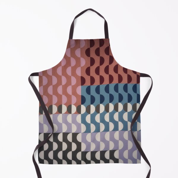 Item preview, Midcentury Semi-Circle Geometric Pattern - Deep Rich Color designed and sold by INNERHARMONY2.