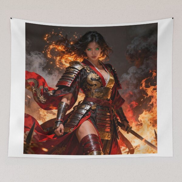 Item preview, Mariko – Warrior of Smoke and Sparks designed and sold by InkloreCulture.