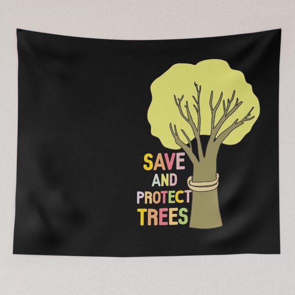 Item preview, Environment slogan Save and Protect trees designed and sold by Innet.