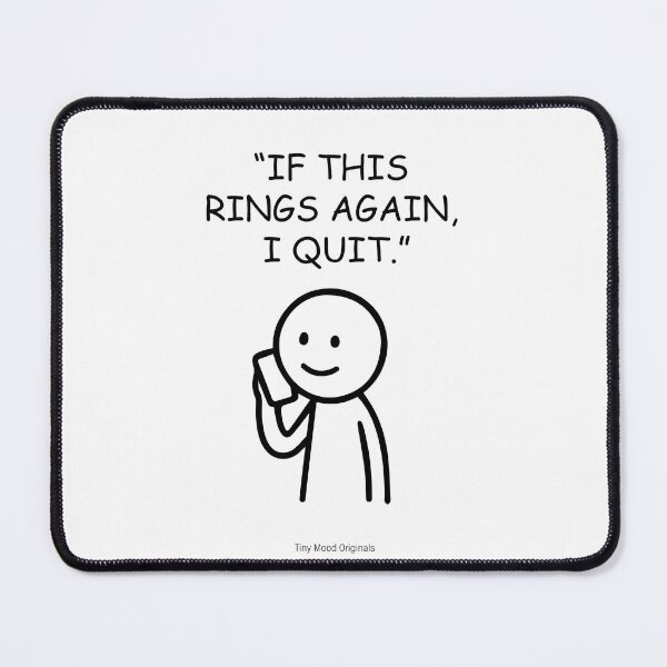 Item preview, Minimalist Stick Figure on Phone – Relatable Life Humor designed and sold by eivicraft.