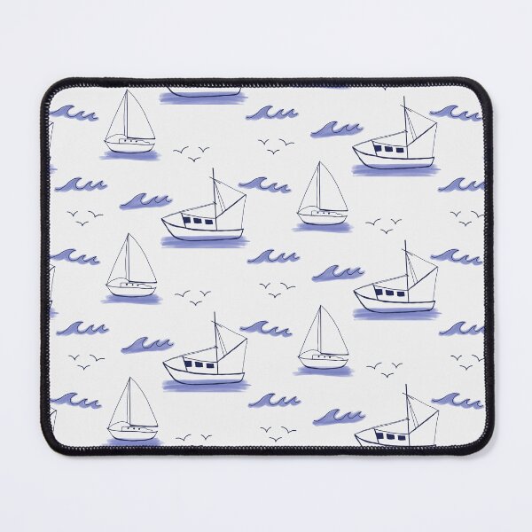 Item preview, Set Sail Pattern in White designed and sold by designsbyklm.