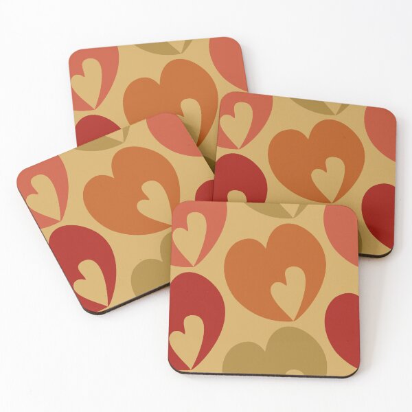 Item preview, Hearts Retro Inspired Pattern designed and sold by mariamsol.