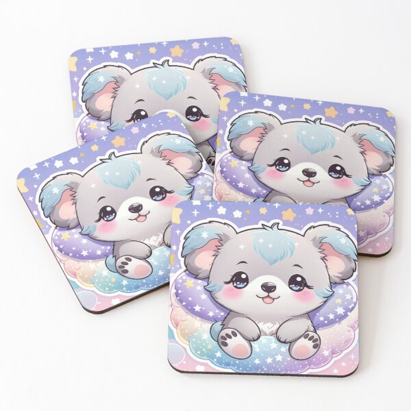Item preview, Kawaii Sleepy Koala – Cute Pastel Bedtime Koala Sticker designed and sold by Visualynx.