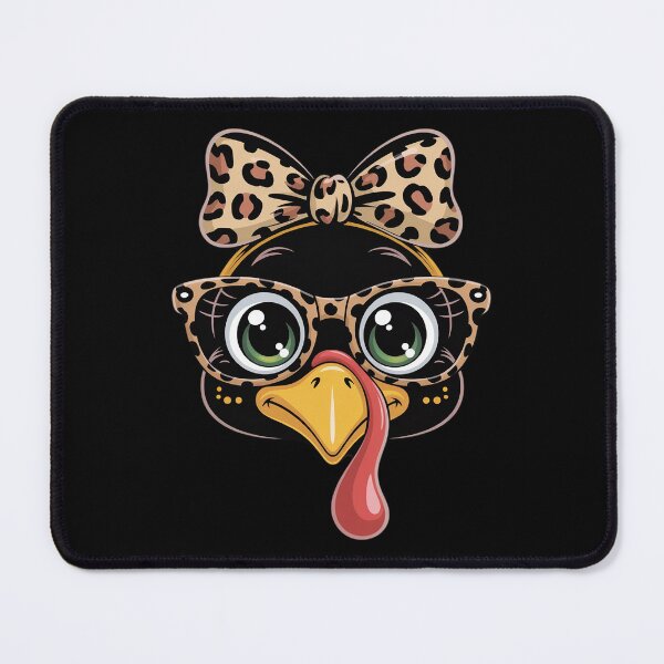 Item preview, Leopard Print Thanksgiving Turkey Face Glasses Women Girls designed and sold by RoyTill0Art.