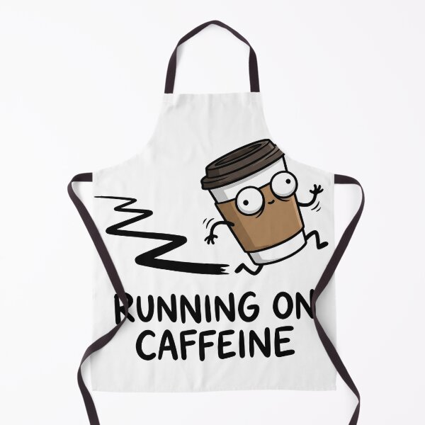 Item preview, Running on Caffeine Funny Coffee Cup designed and sold by Imaginationbeyond.