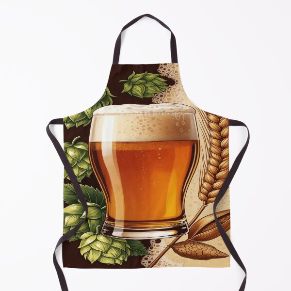Item preview, Craft Beer Glass Illustration – Hops & Barley Vintage Art Shirt designed and sold by Sushikidsntod.