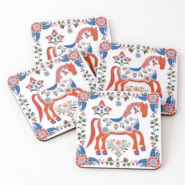 Item preview, Swedish Dala Horses, Floral Horses designed and sold by xiao xuans.