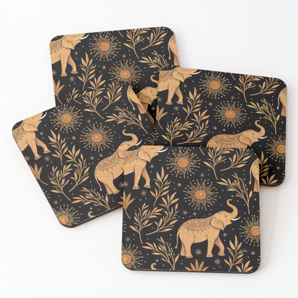 Item preview, Elephants with trunk up patterns  designed and sold by Lucky 777.