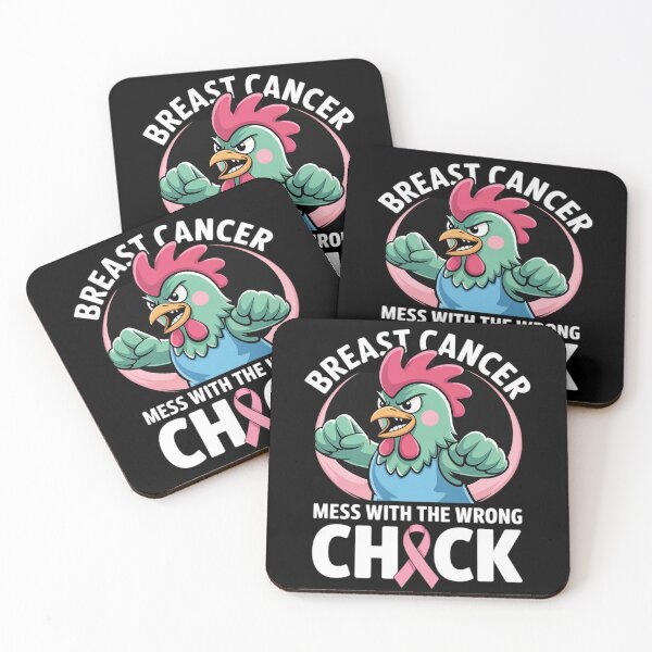 Item preview, Messed With the Wrong Chick Chicken Breast Cancer Awareness  designed and sold by RoyTill0Art.