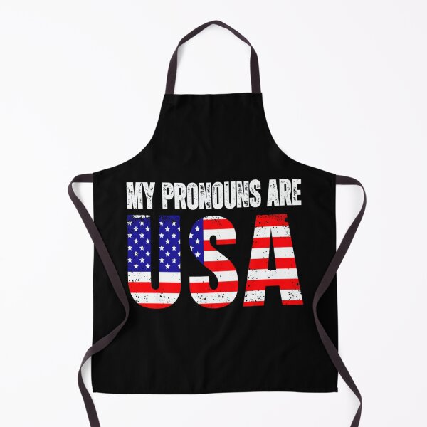 Item preview, Bold USA Pronouns Patriotic Flag Design – Distressed American Identity Statement for Shirts & Stickers designed and sold by Bright Nest Studio.