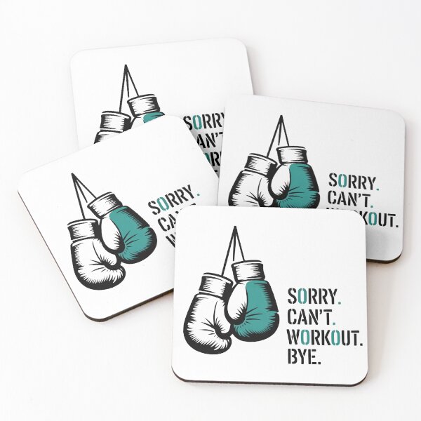 Item preview, Sorry. Can’t. Workout. Bye. – Funny Boxing Gloves Street-Art Design designed and sold by WSPrintCrafter.