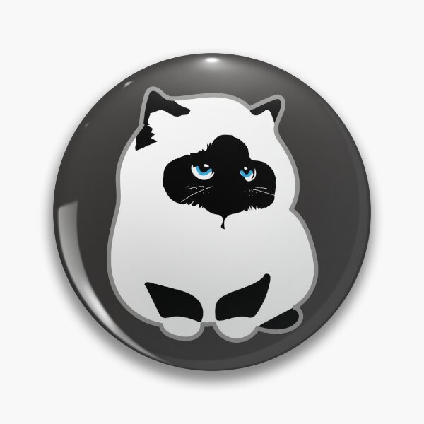 Item preview, Minimalist Birman Cat Line Art - Blue Eyes Aesthetic Pet Portrait designed and sold by SKETCHYANDGRAPHIC.