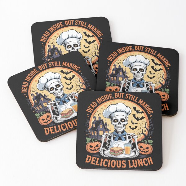 Item preview, Dead Inside But Still Making Lunch Lady Halloween designed and sold by DetroitMug.