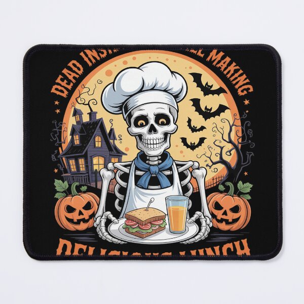 Item preview, Dead Inside But Still Making Lunch Lady Halloween designed and sold by DetroitMug.