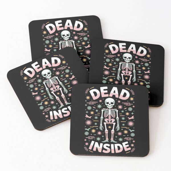 Item preview, Dead Inside Skeleton Casual Halloween designed and sold by DetroitMug.