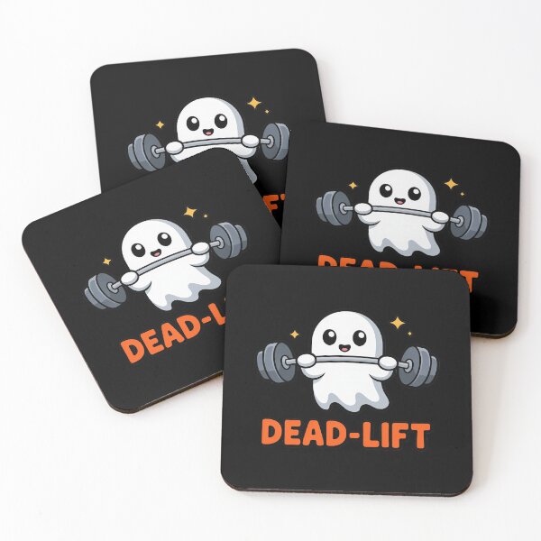 Item preview, Dead Lift Ghost Gymer Halloween Weight Lifting Workout designed and sold by DetroitMug.