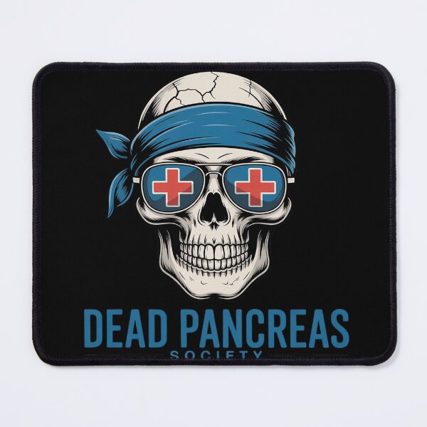 Item preview, Dead Pancreas Society Halloween Sugarskull Bun Blue designed and sold by DetroitMug.