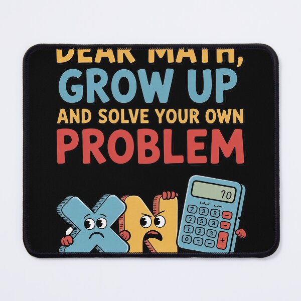 Item preview, Dear Math Grow Up Solve Your Own Problem Calculus Geek designed and sold by DetroitMug.
