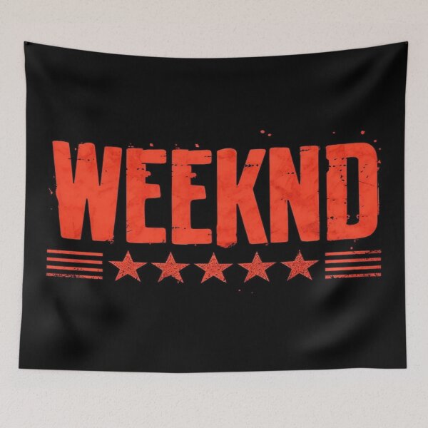Item preview, Grunge WEEKND Red Stars & Stripes Design – Bold Urban Aesthetic for Music Fans, Streetwear & Posters designed and sold by Bright Nest Studio.