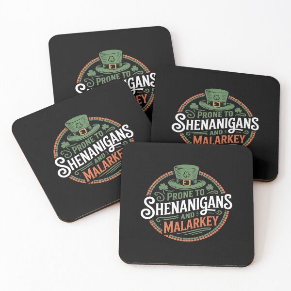 Item preview, St Patricks Day Prone to Shenanigans and Malarkey Irish  designed and sold by VerseFarm.
