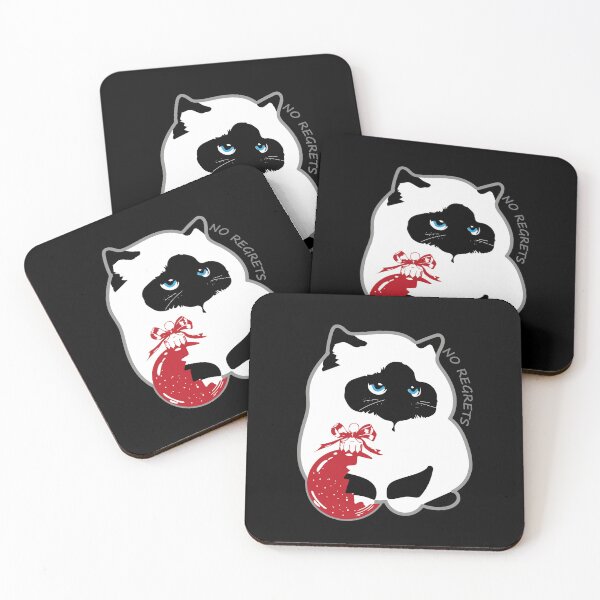 Item preview, NO REGRETS Christmas Cat - Funny Birman Cat Holiday Meme designed and sold by SKETCHYANDGRAPHIC.