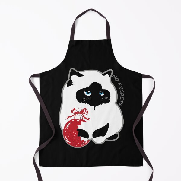 Item preview, NO REGRETS Christmas Cat - Funny Birman Cat Holiday Meme designed and sold by SKETCHYANDGRAPHIC.