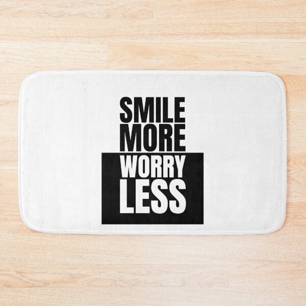 Item preview, Smile more worry less designed and sold by Dondonmart.