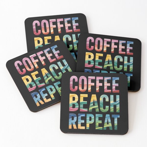 Item preview, Coffee Beach Repeat Summertime Tie Dye designed and sold by brinbotty.