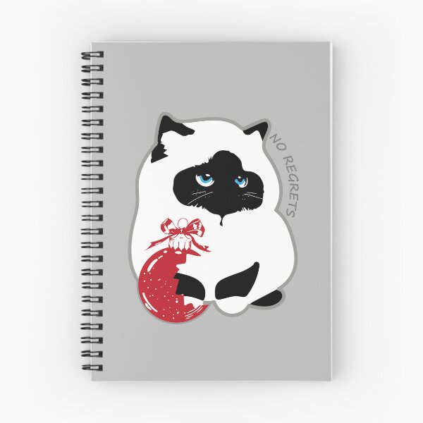 Item preview, NO REGRETS Christmas Cat - Funny Birman Cat Holiday Meme designed and sold by SKETCHYANDGRAPHIC.