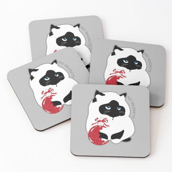 Item preview, NO REGRETS Christmas Cat - Funny Birman Cat Holiday Meme designed and sold by SKETCHYANDGRAPHIC.