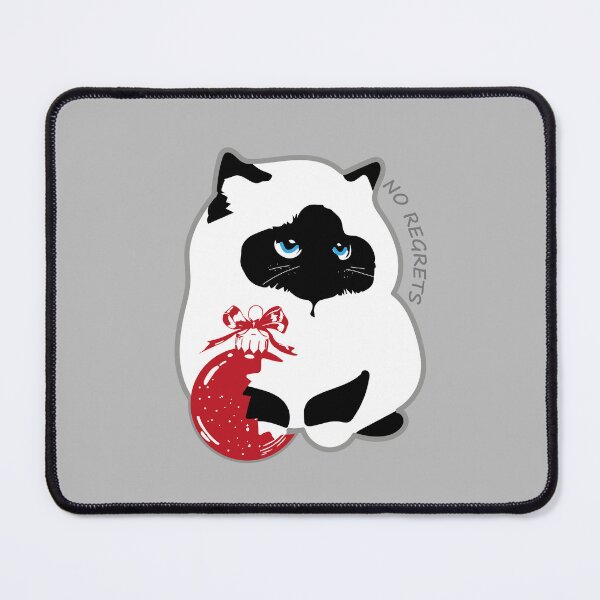 Item preview, NO REGRETS Christmas Cat - Funny Birman Cat Holiday Meme designed and sold by SKETCHYANDGRAPHIC.