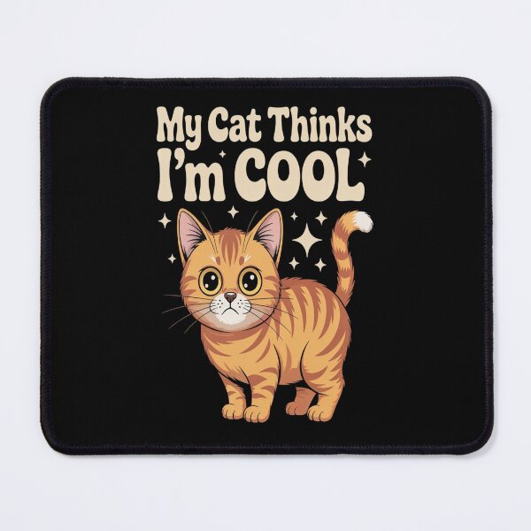 Item preview, My Cat Thinks I'm Cool Confused Kitten designed and sold by kakashinn.