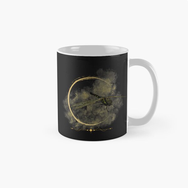 Item preview, Flying dragonfly in a golden circle designed and sold by Lovelalaland.