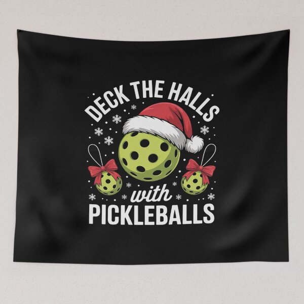 Item preview, Deck The Halls with Pickleballs Christmas Holiday designed and sold by CultureSpec.