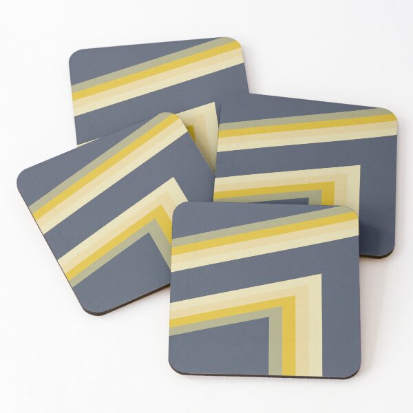Item preview, Timeless Chic Retro Vintage Stripes in Blue Yellow designed and sold by Petra Lang.
