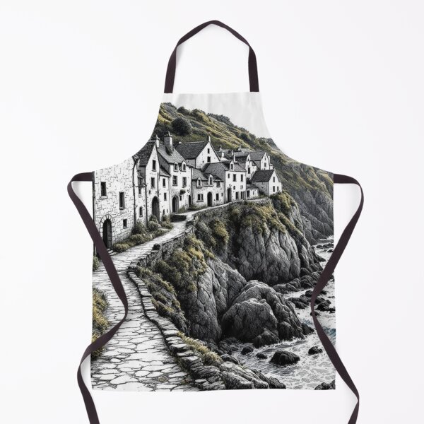 Item preview, Brittany (village on the edge of the cliff) designed and sold by jefboutique6150.