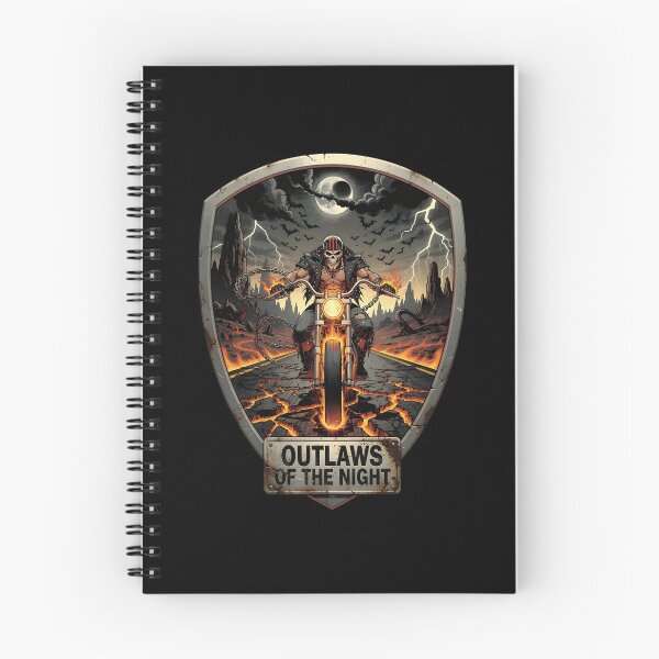 Item preview, Hellbound Biker Skull Crest Emblem designed and sold by Mellow-Design.